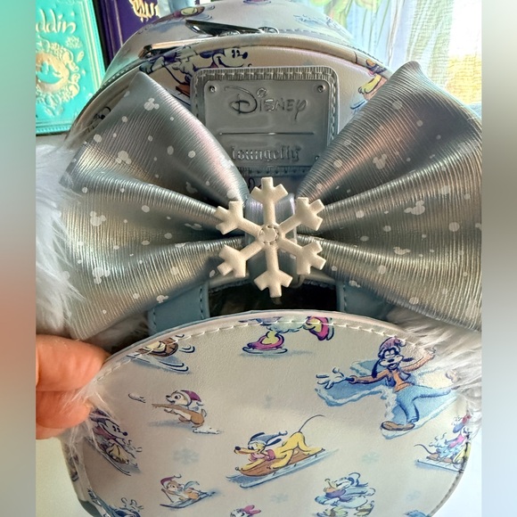 Loungefly Disney Mickey and Friends Snow Mini Backpack and Ears NWT - Picture 5 of 7